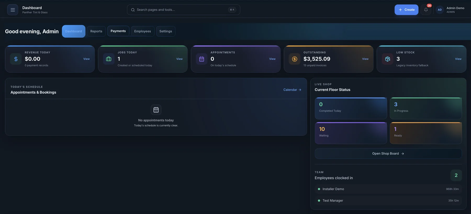 AUTOSMAI Admin dashboard